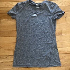 ADIDAS Gray Heather Tee SMALL